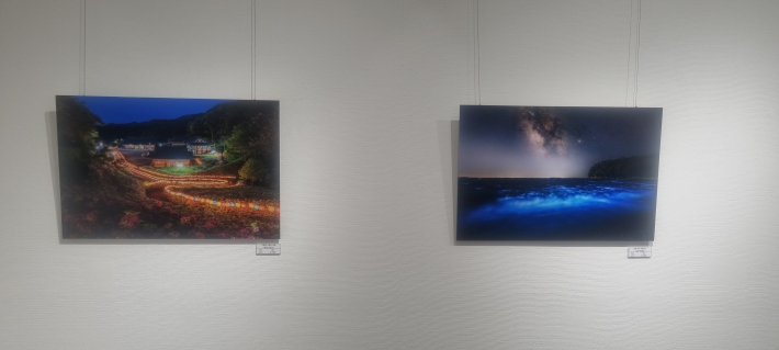 사찰을 수놓은 연등(5월 청양 안심사),은하수와 푸른바다(서천 야광층)