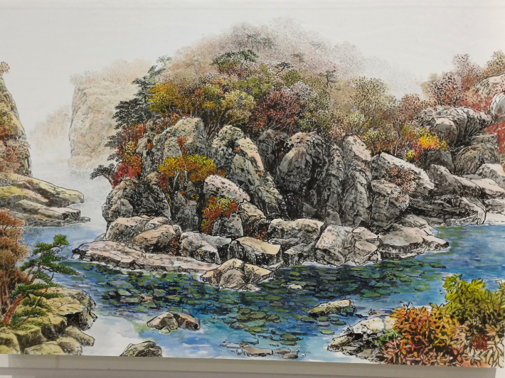 한탄강의 전설', 52.0✕37.0cm, Watercolor on paper