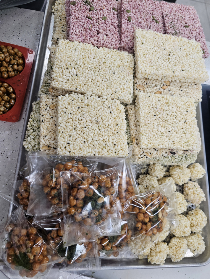 정성들인 두 가지 강정 완성!!