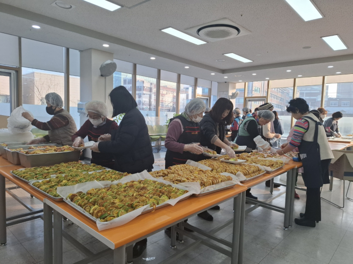 설날맞이 후원캠페인 설날키트 제작 진행사진(모듬전 제작)