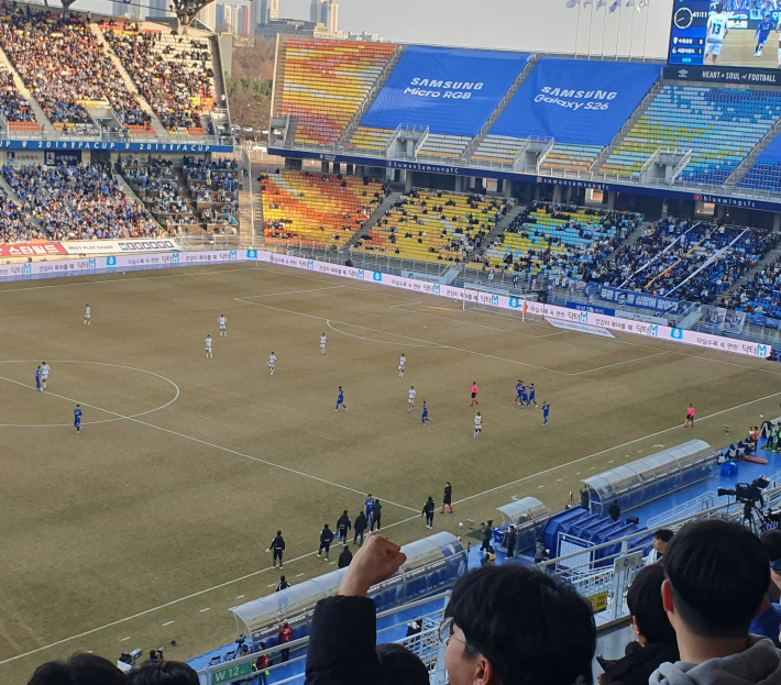 동점골이자 수원삼성의 시즌 첫 골을 기록한 박현빈