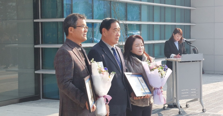 무궁화 선양 유공 수상자 기념 사진