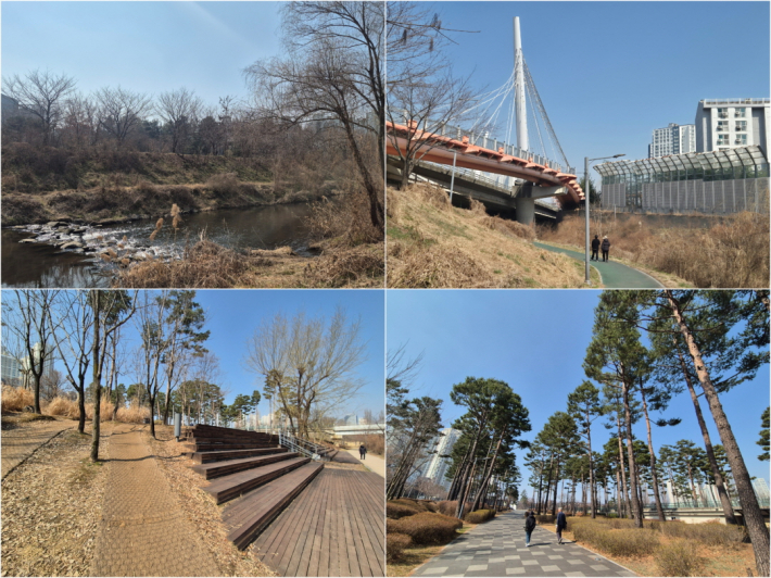 코너를 돌 때마다 풍경이 달라져 걷는 재미가 이어지는 수원 둘레길 팔색길이다.