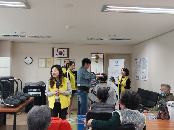 호매실동 지역사회보장협의체, 22단지 찾아가는 이미용서비스 추진