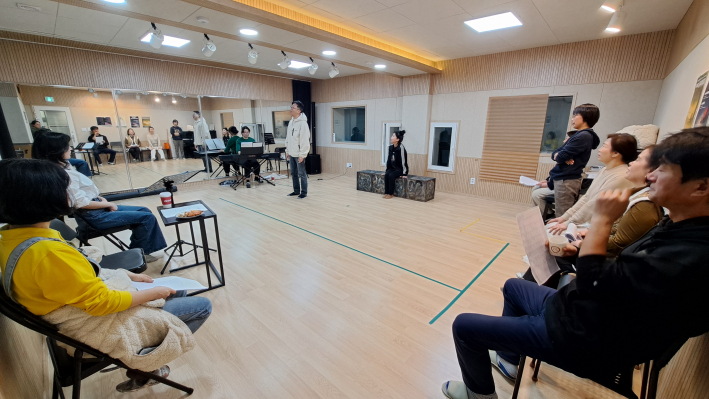 갈매기가 건져올린 소문 연습장면