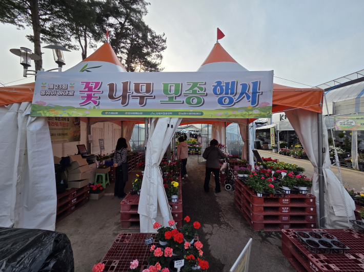 화훼농가에 힘을 불어넣고 있는 봄맞이 꽃·나무·모종 행사