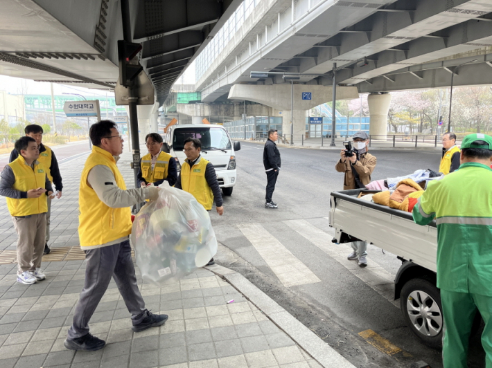과선교 밑 환경정비 