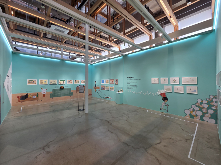 어린이 눈과 마음으로 어린이들만이 할 수 있는 특별한 상상을 담아낸 '김동수 작가' 작품