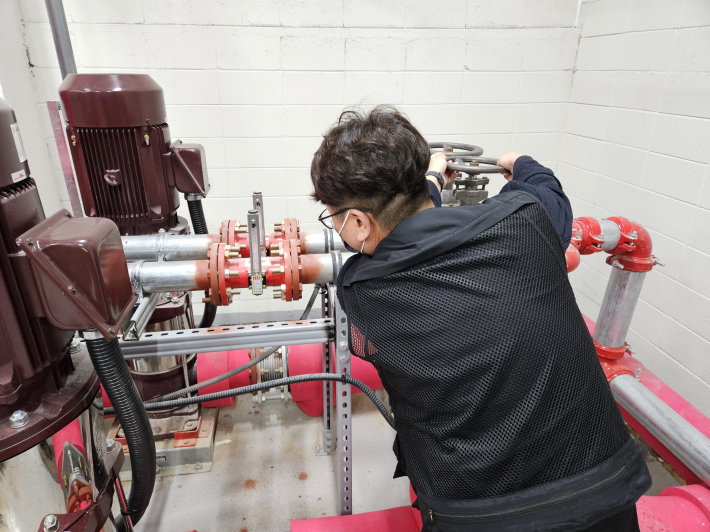 청사 소방시설 최초점검 사진