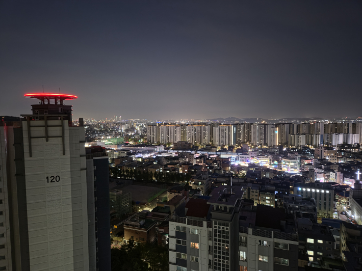 지구의 날 저녁 7시 50분, 소등 행사 전 야경