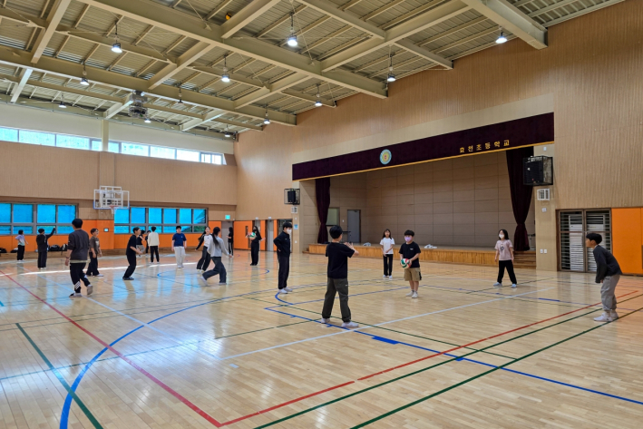 아침 스포츠 클럽 뉴 스포츠 활동 모습