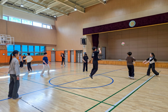 아침 스포츠클럽 뉴 스포츠 활동모습 