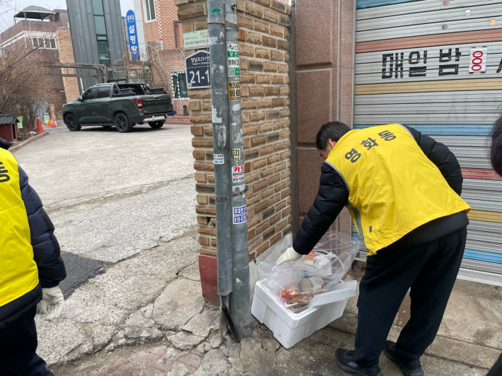 거북시장 사거리 일대 봄철 환경정비