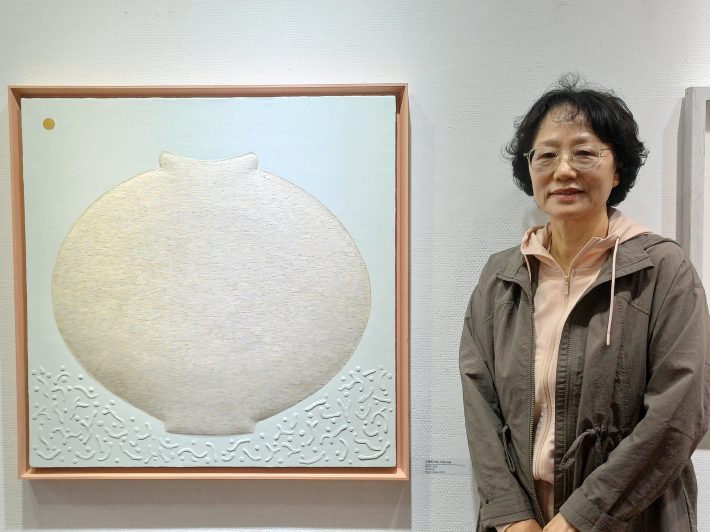 고차숙 작가, 福(정) 담다, 72✕72cm, Mixed media, 2025