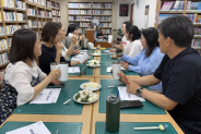 동장 및 단체원들이 다회용품 사용을 실천하고 있다.