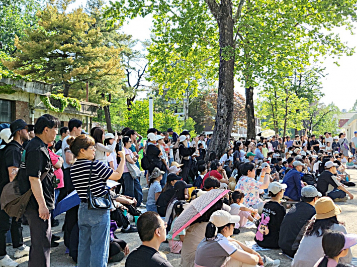 자연이 그대로 무대가 된 공연장. 수많은 관람객들이 함께 했다.