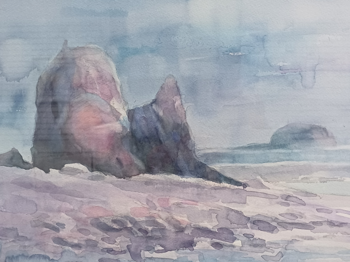 바다의 기억, Watercolor on Paper, 8P(45.5✕33.4cm)