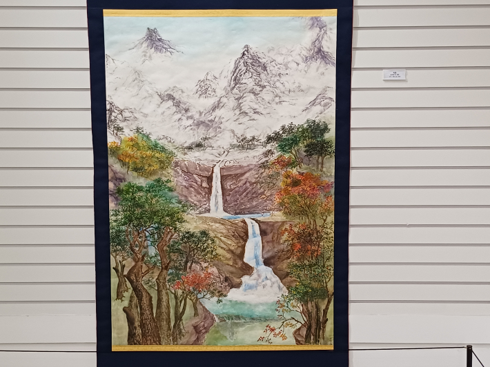 자연, 순지에 먹, 물감, 127✕86.5 cm, 2023
