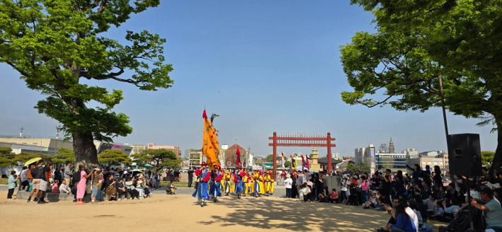 화성행궁 신풍루에서 펼쳐진 '장용영수위의식'