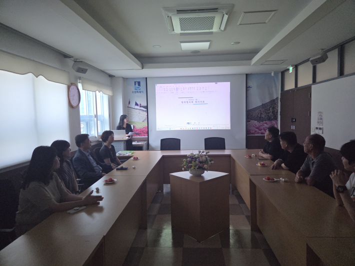 정자3동 방의협의회 회의 사진