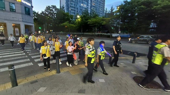 '우리 지역 안전은 우리가 책임진다' 우주방어 합동순찰