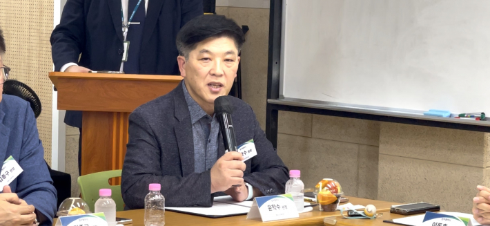 윤학수 팔달노인복지관장 간담회