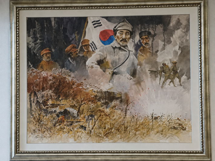 독립군의 상징 김좌진 장군의 전장 전경
