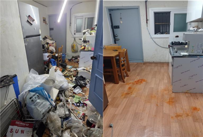 클린케어사업-청소와 방역서비스 지원을 통해 집안이 깨끗해졌다.