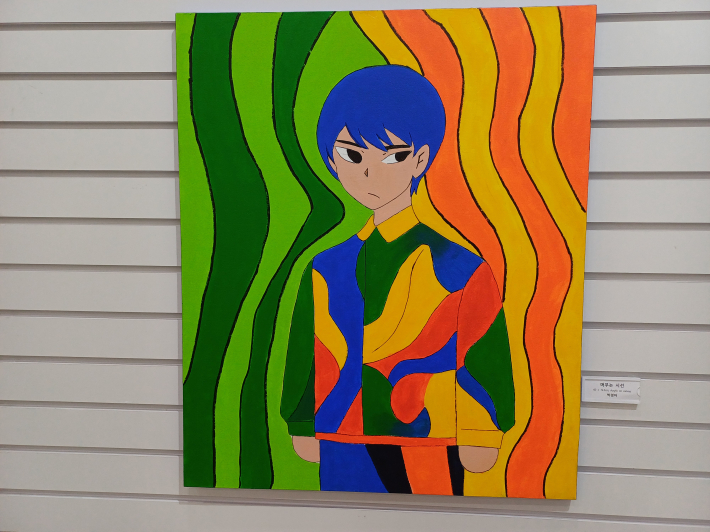 박경화 작가, 머무는 시선, 60.6✕72.7cm, Acrylic on canvas