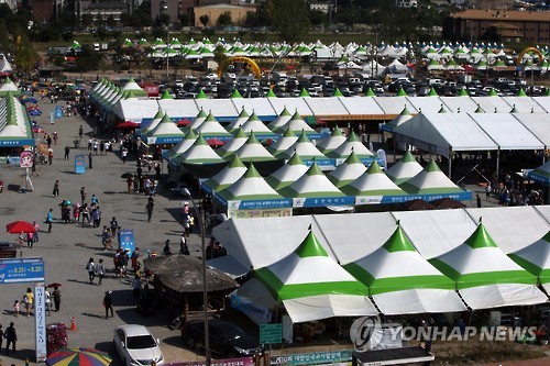 2015 춘천막국수닭갈비축제 전경[연합뉴스 자료사진]