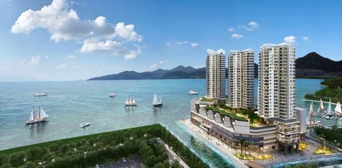 여수 웅천 디 아일랜드 조감도