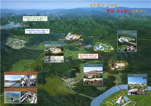 평화 모노레일 조감도