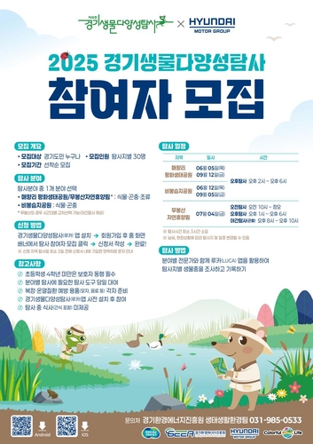 2025 경기생물다양성탐사 참가자 모집