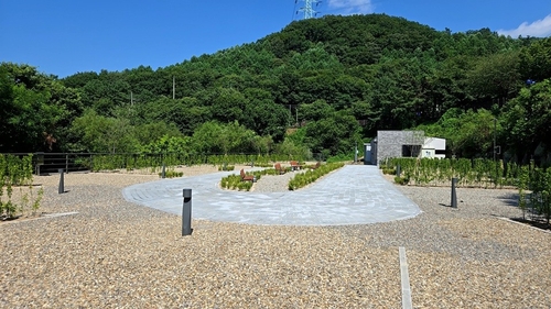 마장호수 휴 캠핑장 전경