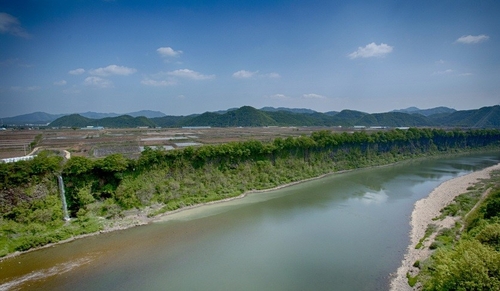 임진적벽 주상절리