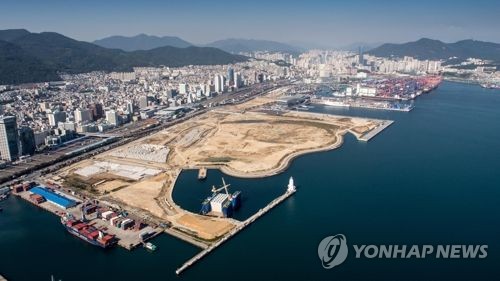 북항 재개발사업 현장