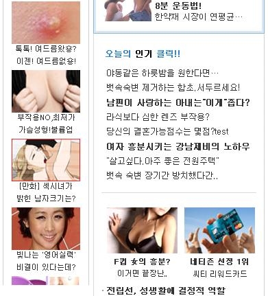 너무하다, 유명웹사이트 선정광고_2