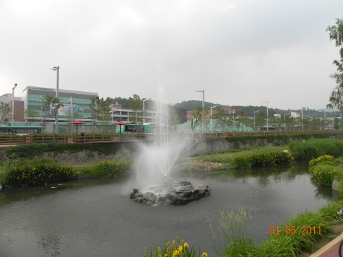 수원천 보훈원 앞 분수대 보수공사 완료_1