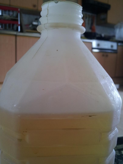 비위생적인 식당 페트병 물병_1