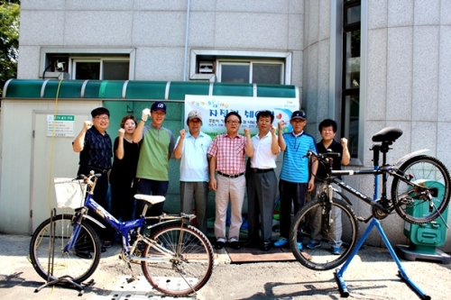 주민 기부..이웃과 나눠 타는 송죽동 ‘자전거셰어링’_1