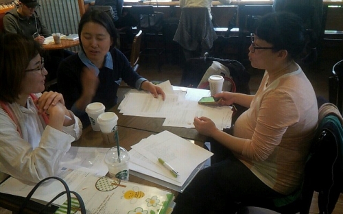 임신부들과 태교그림책 쓰기 시작하다_1