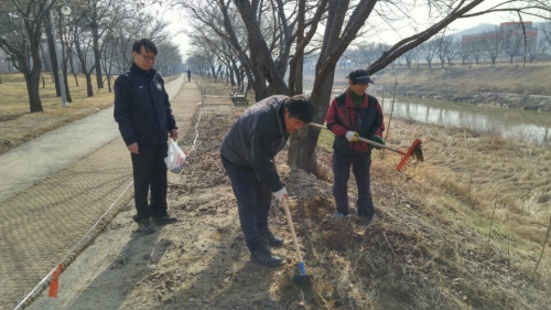 권선구 평동, 황구지천 유채꽃 파종_1