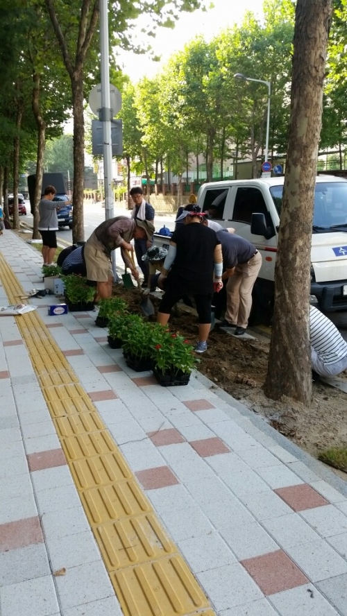 매탄2동 가로수 밑 화단 만들기_1