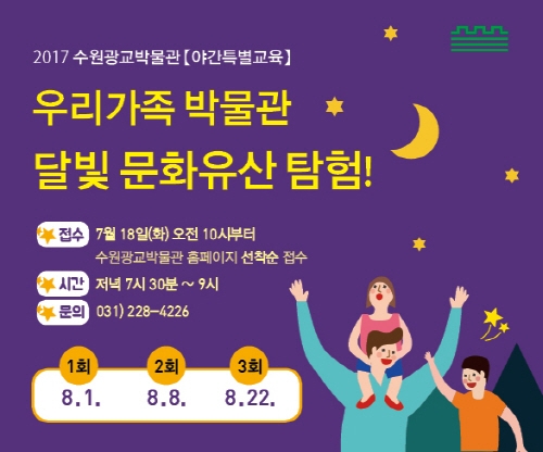 수원광교박물관 우리 가족 달빛 문화유산 탐험